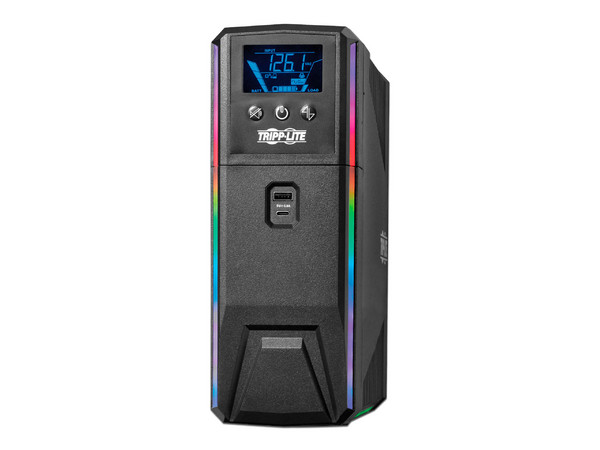 UPS Tripplite Gamer 1000VA 600W, Onda sinusoidal, LCD, RGB, USB.