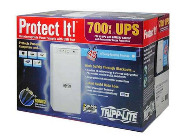 UPS Tripp Lite Smart UPS 700USB, 700VA, Interfase USB.