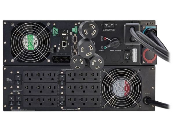 Unidad UPS TrippLite SU6000RTFMB de 6000VA (5400W), 18 Contactos NEMA 5-20R, 120/208V.