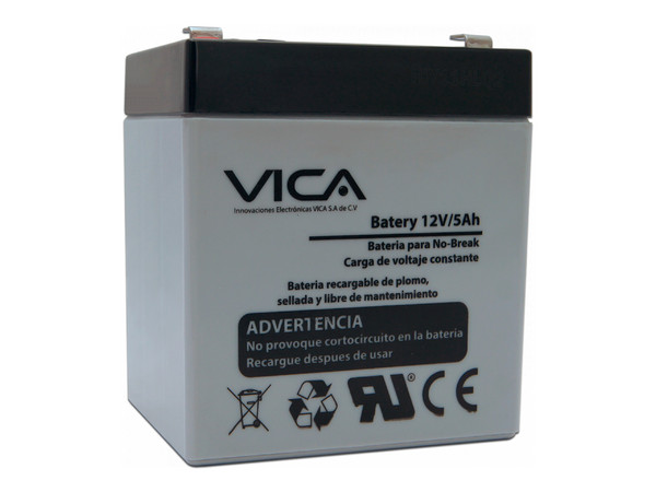 Batería de Reemplazo para No Break VICA, 12V, 5Ah.