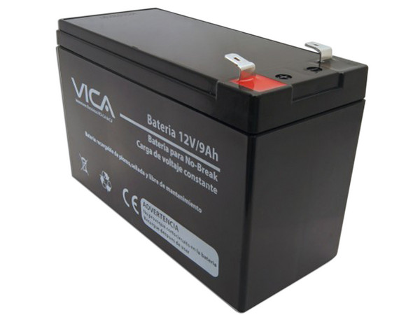 Batería de Reemplazo para No Break VICA, 12V, 9Ah, color negro.