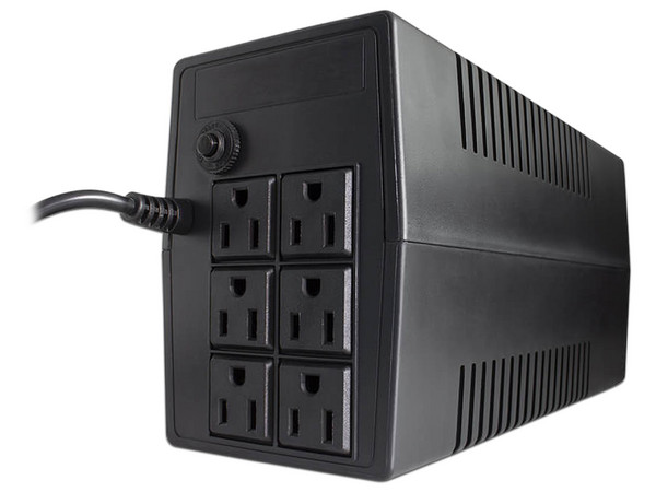 No-Break Vorago de 800VA/480W con 6 contactos.