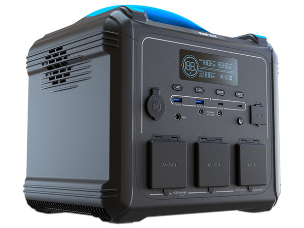 Generador Eléctrico Portátil Forza FPP-T1200, 1200W, Tomas 3CA / 8CC, Pantalla LCD, Panel de Control Integrado.