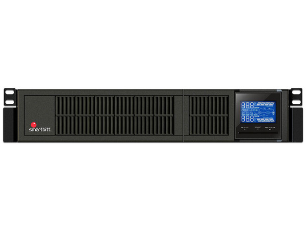 UPS Smartbitt Online Rack/Torre 2U 3KVA/2700W 220V Configurable SNMP 4 Contactos LCD