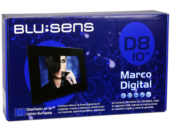 Portarretrato Blusens D8, LCD de 10