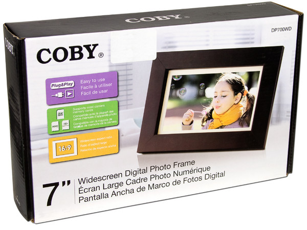 Portarretrato Coby, LCD  de 7