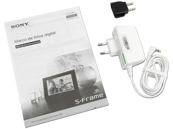 Portarretrato Digital Sony S-Frame con LED de 7