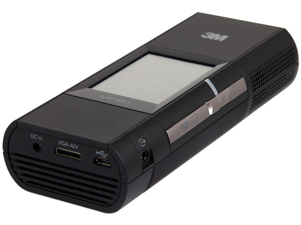 Proyector de Bolsillo 3M MP180, LED, Resolución de 800 x 600, 32 Lúmenes, Pantalla touch, 4GB de memoria interna, Wi-F.