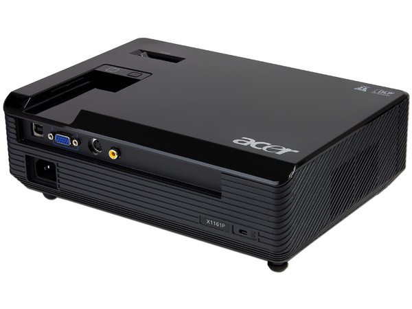 Proyector Acer X1161P, Resolución de 800 x 600 y 2700 ANSI-Lumens, 3D ready.