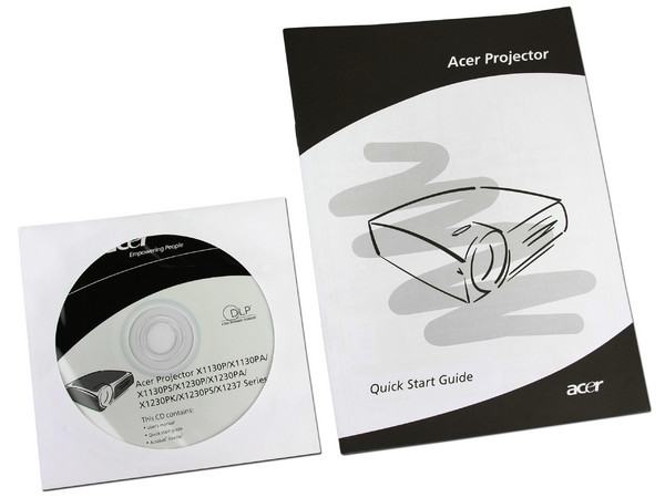 Proyector Acer X1130P, Resolución de 800 x 600 y 2500 lúmenes.