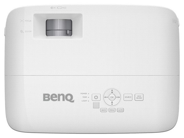 Proyector BenQ MW561, 4,000 Lúmenes, Resolución Nativa WXGA (1280 x 800), Contraste 20,000:1, Zoom 1.1x, Corrección Trapezoidal Vertical ± 40°, Lámpara 203 W, Vida de Lámpara hasta 15,000 Horas, Bocina 20 W, Color Blanco.