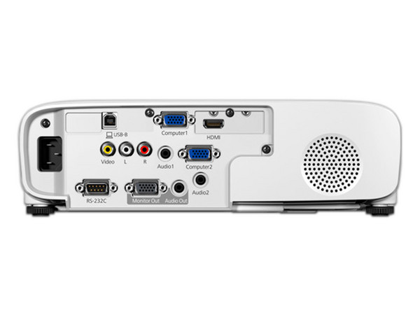 Proyector Epson PowerLite E20, Resolución de 1024 x 768, Contraste 15,000:1 y 3,400 ANSI-Lumens, Incluye Antivirus McAfee.