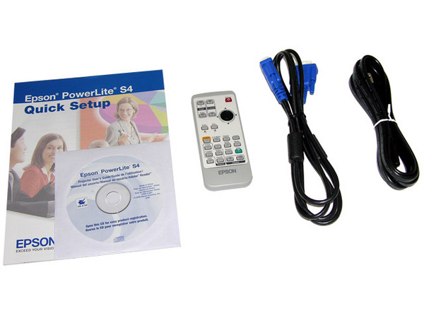 Proyector Epson Powerlite S4 liviano y portátil de 1800 Ansi Lúmenes