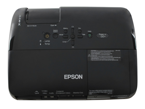 Proyector Epson PowerLite S6+, Resolución de 800x600 y 2,200 lúmenes.