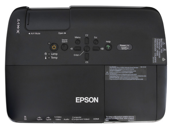Proyector Epson PowerLite W6+, WXGA 1280x800, 2000 Lumens, 2.8KG, Conexión USB