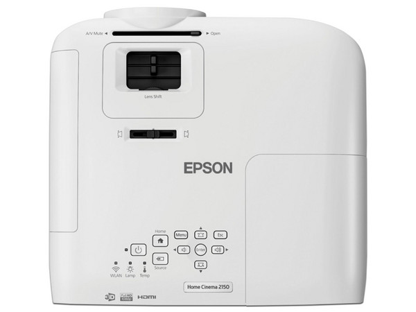 Proyector Epson Home Cinema 2150, resolución 1920 x 1080p, Contraste 60,000:1 y 2,500 ANSI-Lumens.