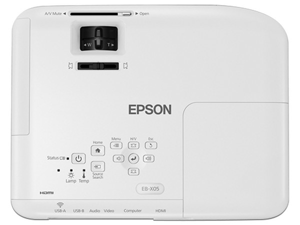 Proyector Epson PowerLite X06+ 3LCD, Resolución de 1024 x 768, Contraste 16,000:1 y 3,600 ANSI-Lumens.