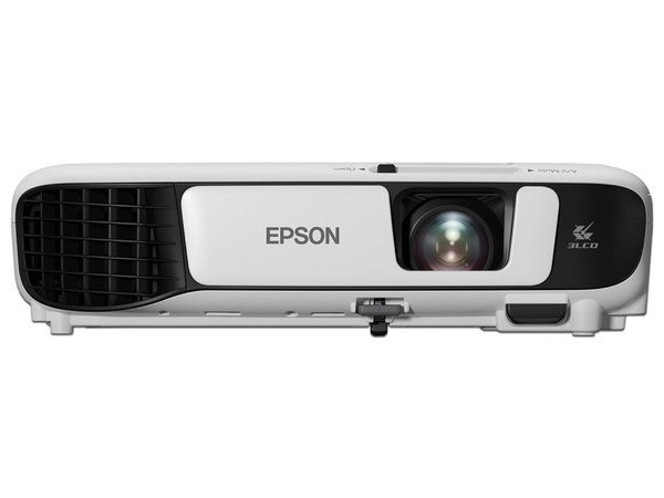 Proyector Inalámbrico Epson PowerLite W52+, resolución de 1280x800, contraste 16000:1 y 4000 ANSI-Lumens. color blanco.