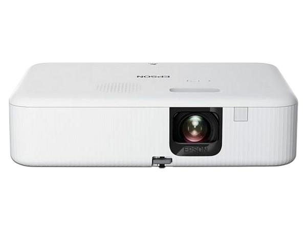 Proyector Portátil Epson EpiqVision FH02: 
Resolución Full HD 1920 x 1080, 
Contraste 350:1 y 3000 Lúmenes, 
Color Blanco.
