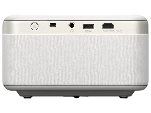 Mini Proyector Epson EpiqVision EF21W 3LCD, Resolución de 1920 x 1080, Google TV y 3,400 ANSI-Lumens, Color Blanco.