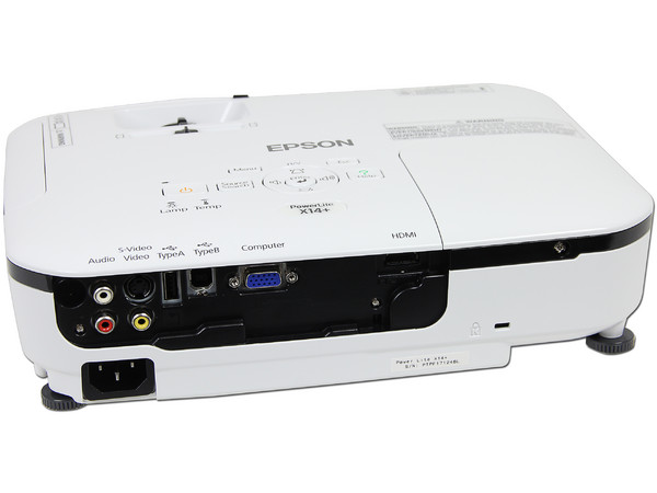 Proyector Epson PowerLite X14+, Resolución de 1024 x 768, Contraste 3000:1 y 3,000 ANSI-Lumens.
