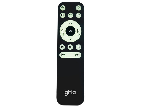 Proyector Ghia GVP350, 
Resolución FHD (1920 x 1080), 
Contraste 1000:1 y 350 lúmenes. 
Color Blanco.
