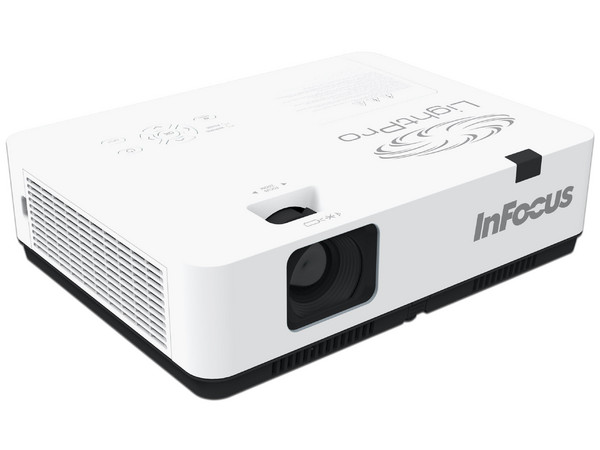 Proyector InFocus IN1036, 
Resolución de WXGA (1200 x 800), 
Contraste 50000:1 y 4,600 ANSI-Lumens.