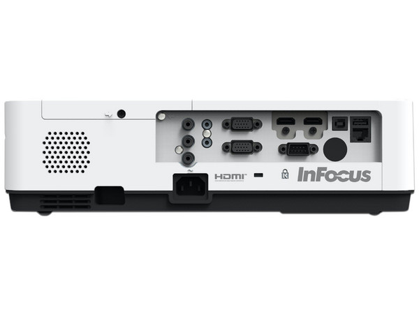 Proyector InFocus IN1036, 
Resolución de WXGA (1200 x 800), 
Contraste 50000:1 y 4,600 ANSI-Lumens.