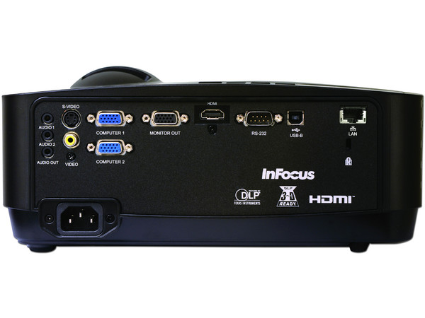 Proyector InFocus IN128HDSTX, resolución de 1920 x 1080, 3500 ANSI-Lumens, 3D ready.