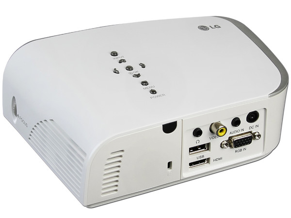 Proyector de Bolsillo LG LED HS201 Resolución de 800 x 600 y 200 ANSI-Lumens.