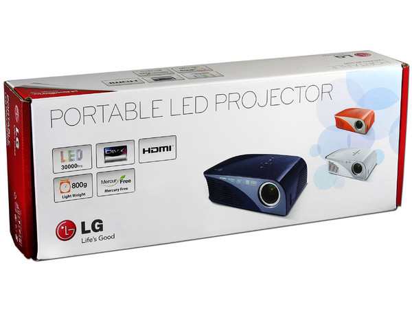 Proyector de Bolsillo LG LED HS201 Resolución de 800 x 600 y 200 ANSI-Lumens.