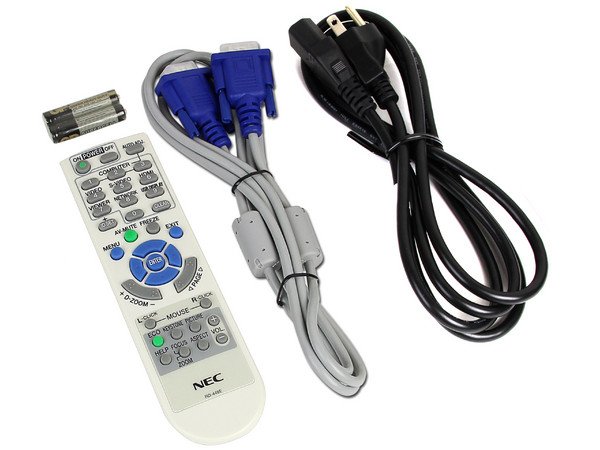 Proyector NEC V260, Resolución de 800 x 600 y 2600 ANSI lúmenes, 3D Ready.