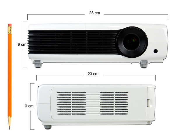 Proyector Samsung SP-M220, Resolución de 1,024 x 768 y 2,200 lúmenes.