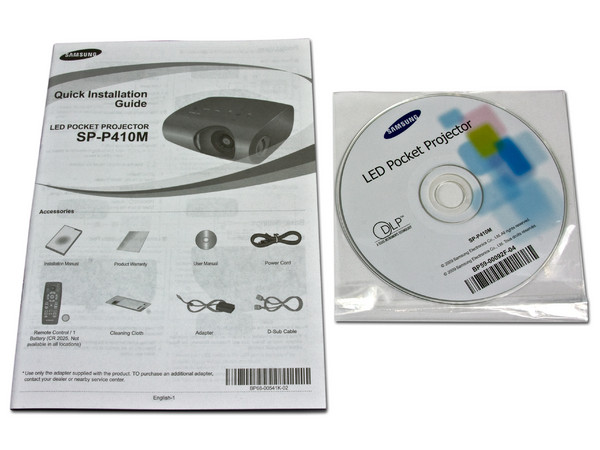 Proyector de Bolsillo Samsung SP-P410M, LED, Resolución de 800 x 600 y 170 ANSI-Lumens.