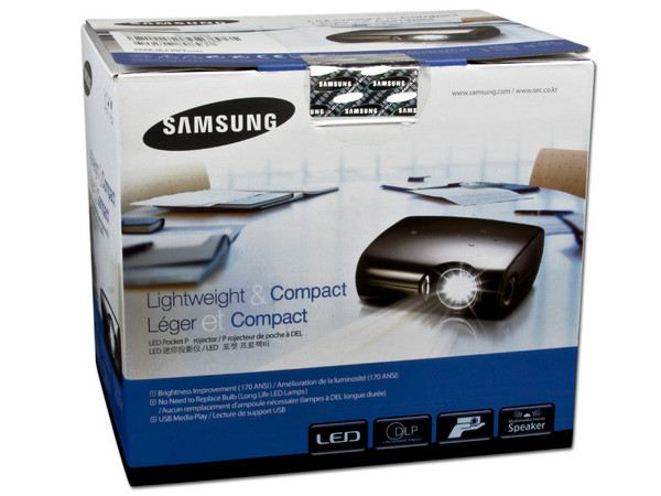 Proyector de Bolsillo Samsung SP-P410M, LED, Resolución de 800 x 600 y 170 ANSI-Lumens.