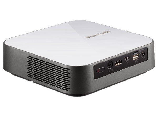 Proyector ViewSonic M2e DLP, Resolución de FULL HD (1920 x 1080), Contraste 3,000,000:1 y 1,000 LED Lumens.