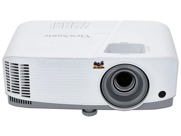 Proyector, ViewSonic, Modelo PA504W, Tecnología DLP, WXGA 1280x800, 4000 Lúmenes, Entradas VGA, HDMI x2, USB-A, RJ45, Tiro Normal, Bocina Interna.