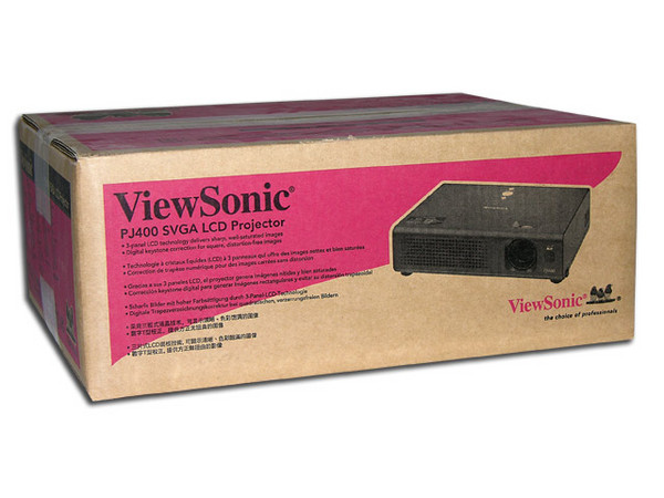 Proyector ViewSonic PJ400, Resolución de 800x600 y 1,600 lúmenes.