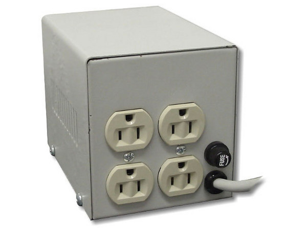 Regulador de Voltaje SLIM, 1200Wm 4 conectores.