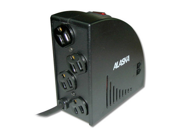 Regulador de Voltaje Alaska de 1KVA, Color Negro