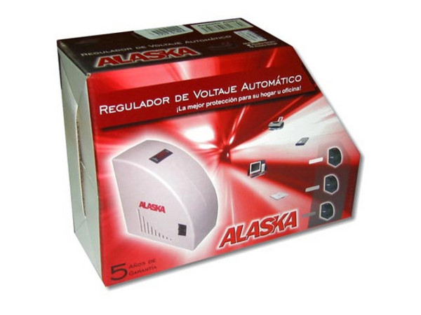 Regulador de Voltaje Alaska de 1KVA, Color Beige