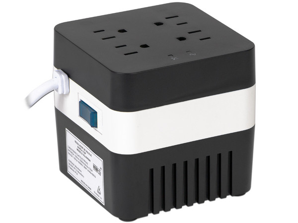 Regulador CDP RU-AVR604 de 600VA / 300W con 4 contactos y 4 puertos USB.