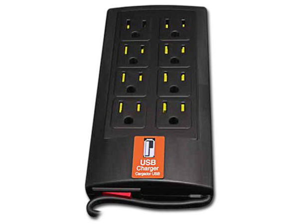 Supresor de picos Complet BRC-1-005 con 8 contactos y 1 para USB de 84J.