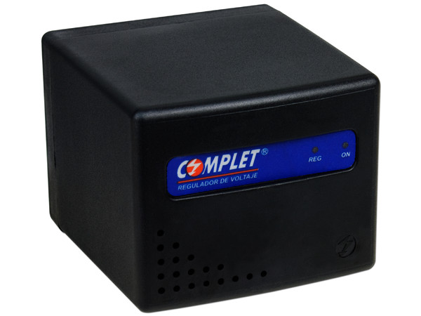 Regulador Complet 1300VA/650W, 8 contactos + Protección para Teléfono, Color Negro.