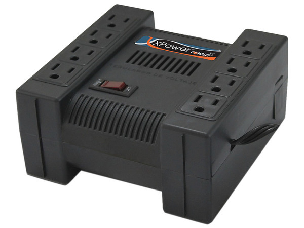 Regulador Complet XPOWER 1300, de 1300VA/650W con 8 contactos.