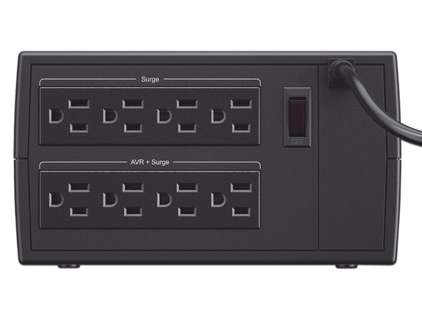 Regulador CyberPower CL1000VR de 1000 VA / 500W,  8 contactos NEMA 5-15P. (3 años de garantía)