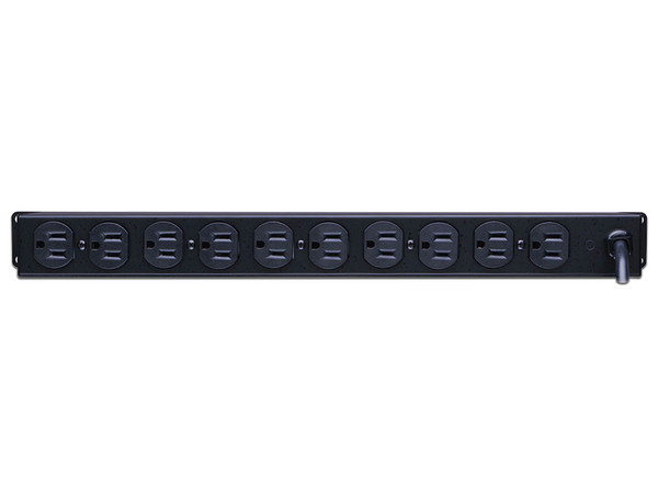 PDU CyberPower CPS-1215RM, básico para distribución de energía, 10 contactos NEMA 5-15R, 1UR, 15A, 120 VCA.