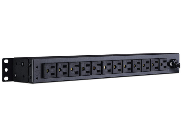 PDU Barra multicontacto CyberPower con 12 salidas para montaje en bastidor vertical 1U.