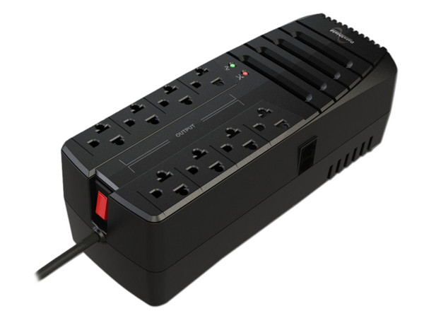 Regulador DataShield RAD-2000 2000VA/1000W con 8 contactos.
