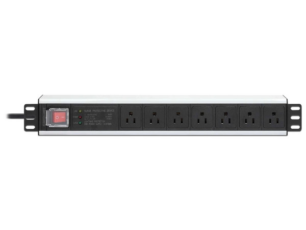 Multicontacto Intellinet para Rack 19\, 7 Posiciones, Tipo EEUU.